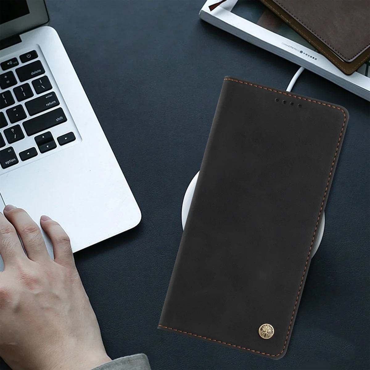 Deluxe Wallet Magnetic Flip Leather Case with Shockproof Stand Cover