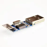 USB to TTL / USB-TTL  microcontroller programmer / PL2303 in nine upgrades plate with a transparent cover 2