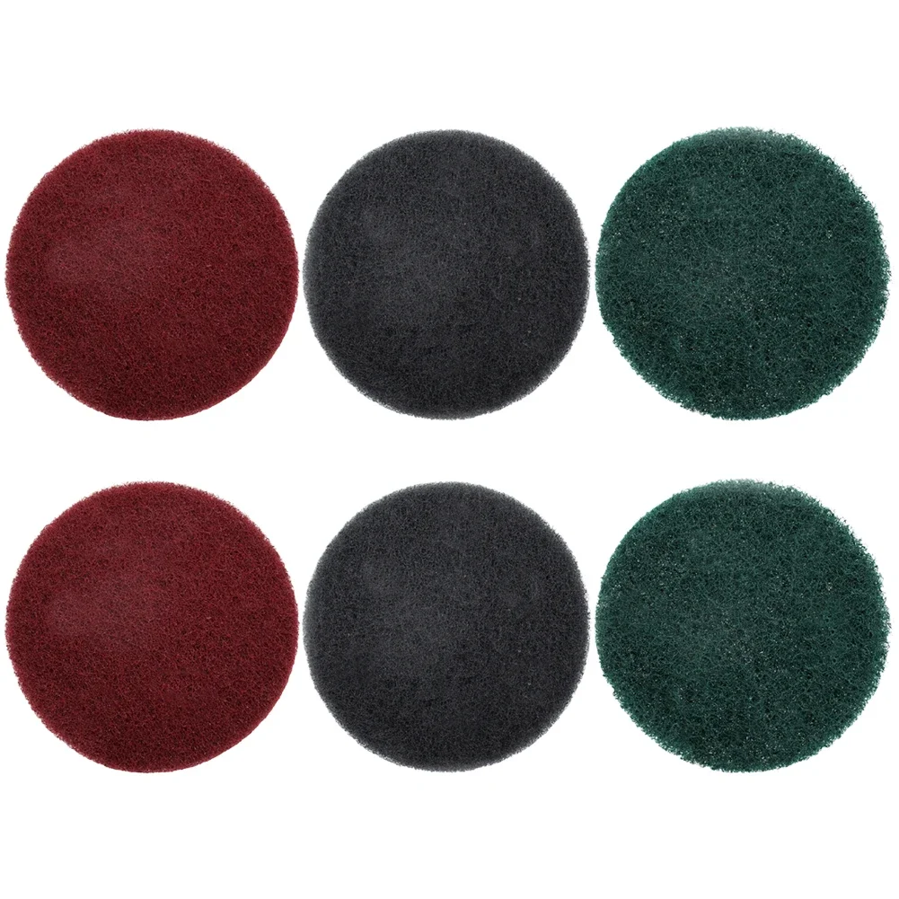 Electric Drill Brush Head 6pcs 5-inch Cleaning Cloth Household Tools Floor Tile Polishing Kitchen Bathroom Car Wash And Descal cleaning brush,electric scrubber brush,drill brush,power scrubber drill brush,electric drill brush