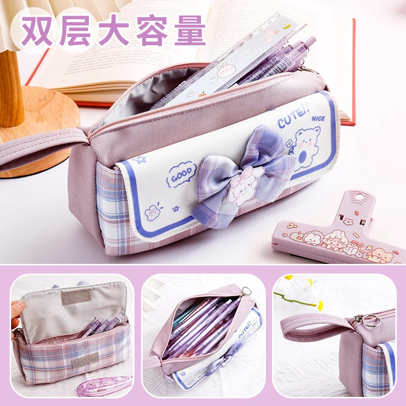 Wholesale Kawaii High Capacity Simple Pencil Case For Students