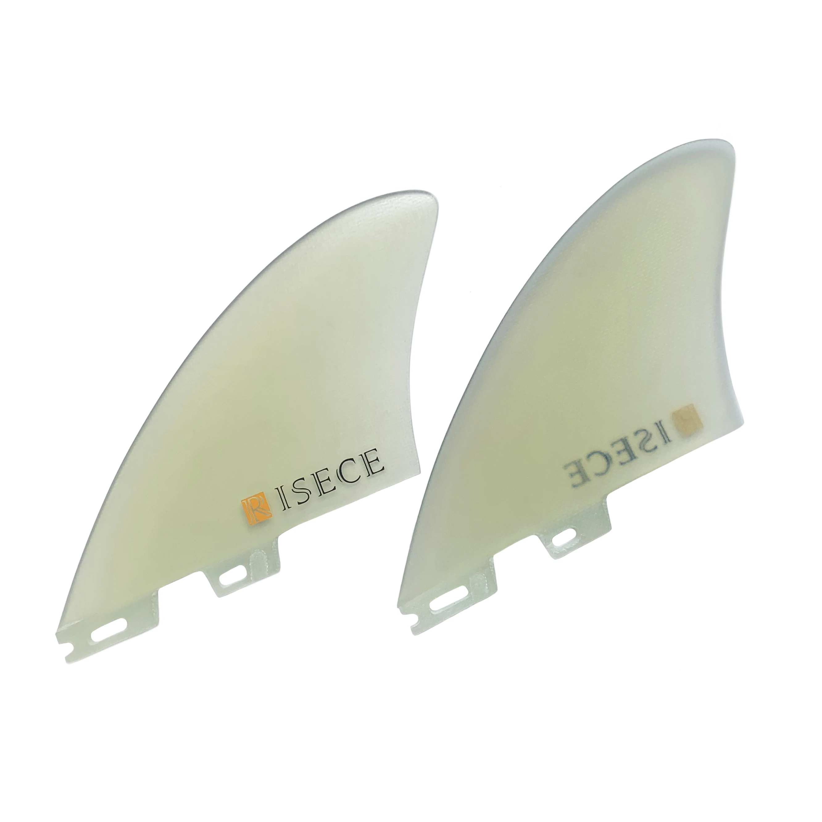 RISECE FCS 2 GFK Fiberglass Surfboard Twin Fins Single Tab Surfboard Keel Fins