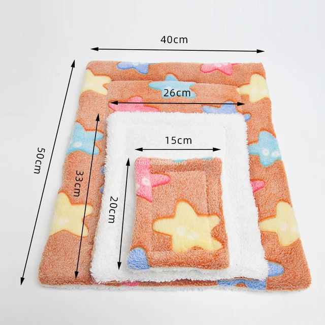 1Pcs Nest Accessories Small Animal Chinchilla Cushion Squirrel Hedgehog Soft Rug Bed Mat Guinea Pig Hamster Bed House Nest Cage 6