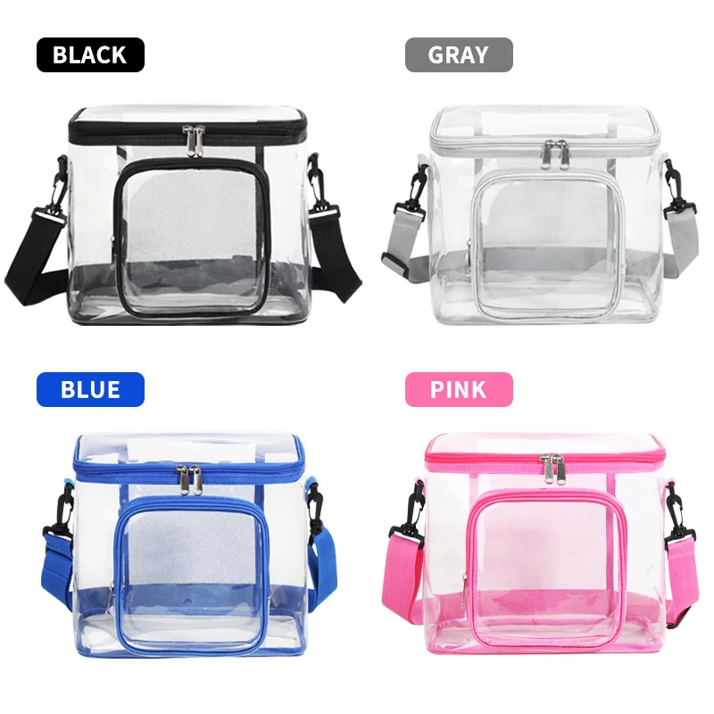 transparent 15L Picnic Bag square large capacity Men Women Lunch Bag Office Outdoor Camping Picnic Beach storage bag Waterproof