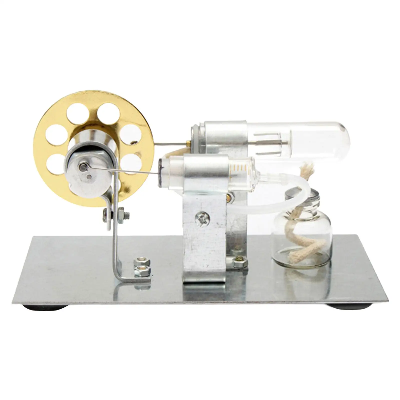 Hot Air Sterling Engine Model Steam Power Science Invention Toy Steam Heat Education Model Toy for Boys Girls Children Adults