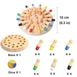 Montessori Wooden Sensory Memory Match Puzzle Board Game (Set)
