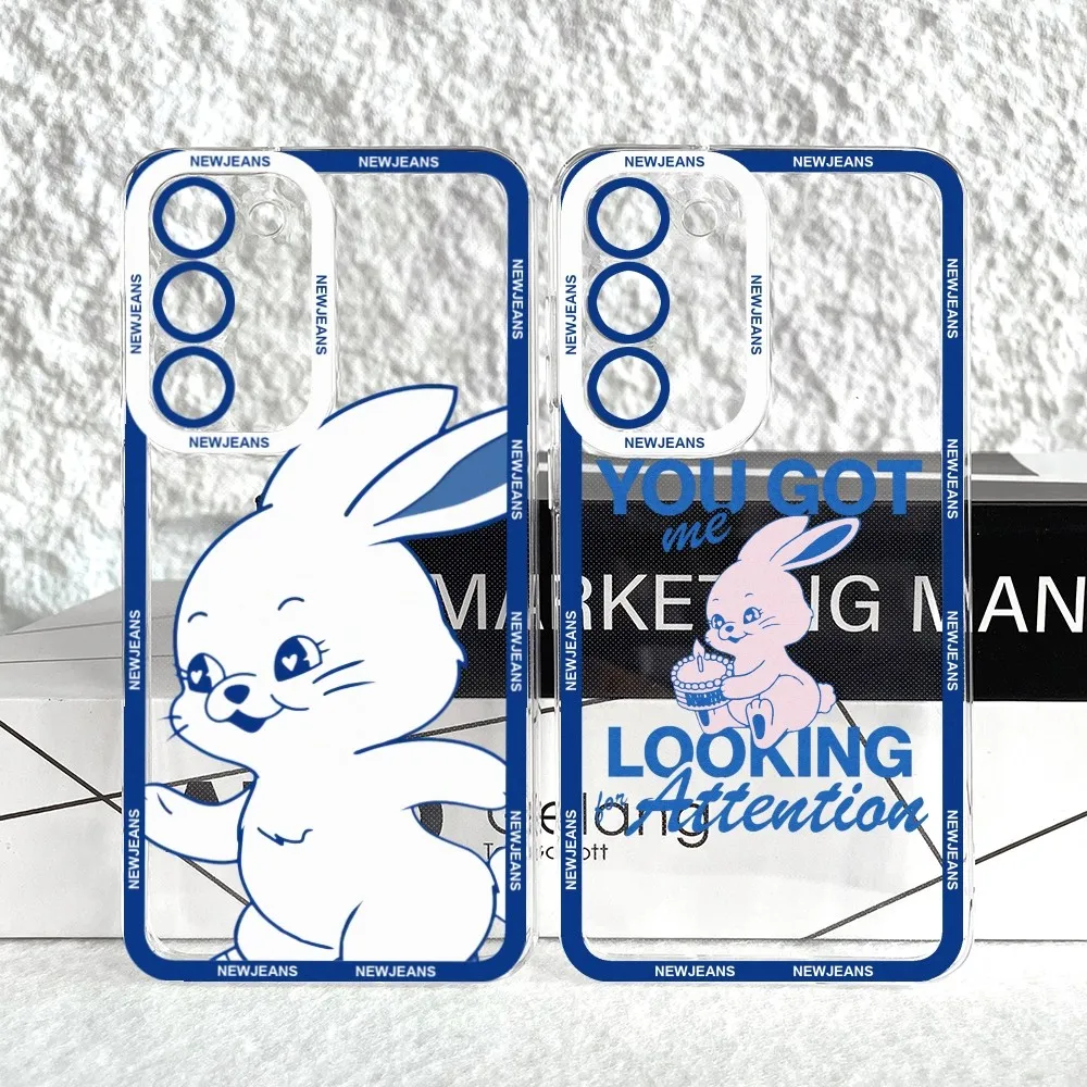 Kpop Newjeans Custodia Per Telefono Anger Eyes Per Samsung S20 S21 S22 Lite Plus Custodia In Silicone Ultra Funda Shell