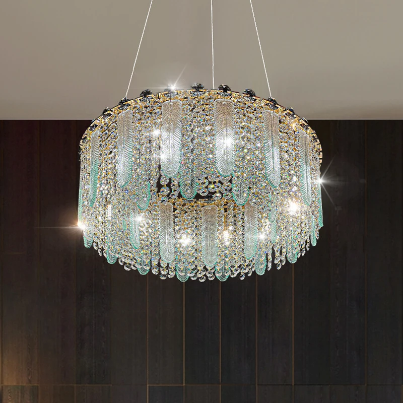 

Modern crystal chandelier living room ceiling chandelier classic crystal lamp home decor LED chandelier kitchen ceiling lights