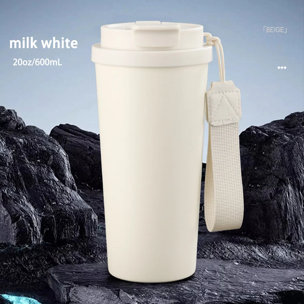 Premium 600ml Insulated Stainless Steel Travel Tumbler with Lid