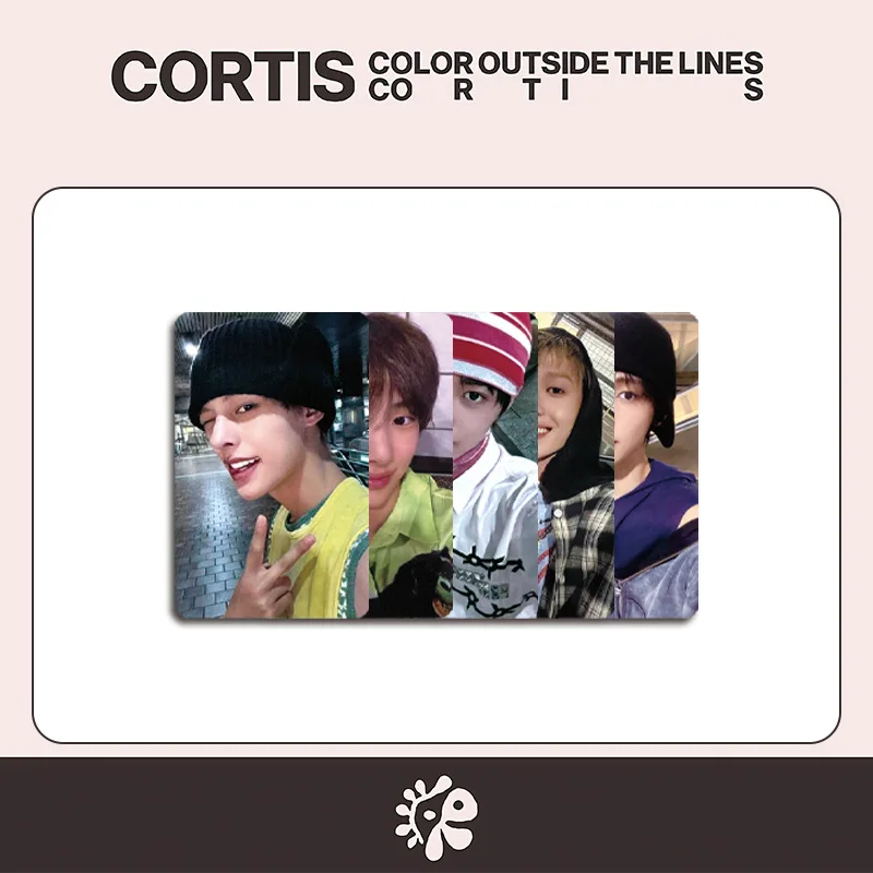 Kpop CORTIS Outside The Lines Photocards 5pcs/Set Double Sides