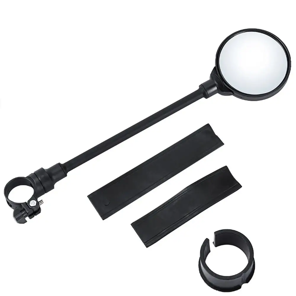 1PCS Bike Mirror Bike Handlebar Rearview Mirror Rotatable Adjustable Wide Angle Rear View Shockproof Convex Universal