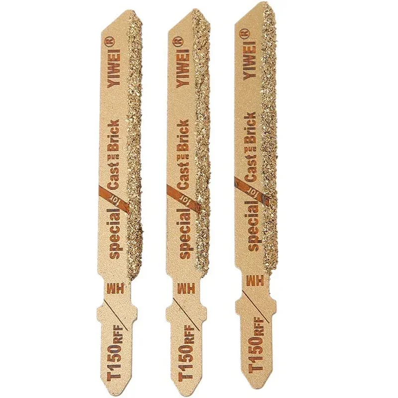 3" Diamond Jig Saw Blade T150 Carbide Grain 50 Grit T-Shank Jigsaw Blades Ceramic Tile Cutting Tool Electric Garden
