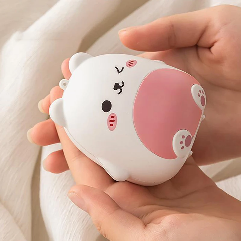 Charming Bear Portable Double-Layer Pill Box with Separate Compartments
