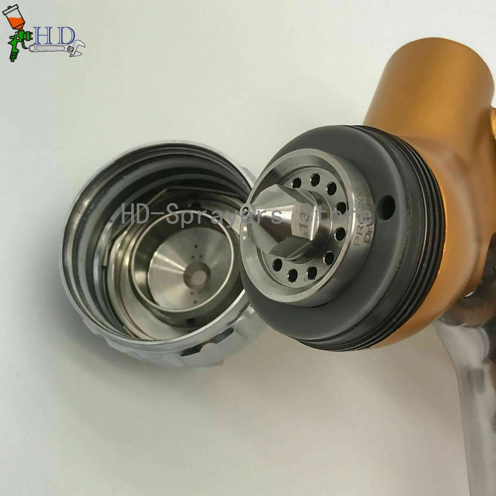 Car Spray Gun TE20/T110 1.3/1.8mm Nozzle HVLP PRO Car Paint Tool Pistol 600ml cup for Varnishes and Primers