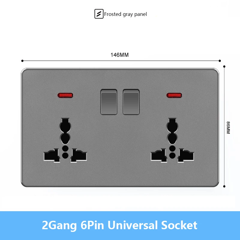 2Gang 6Pin Universal