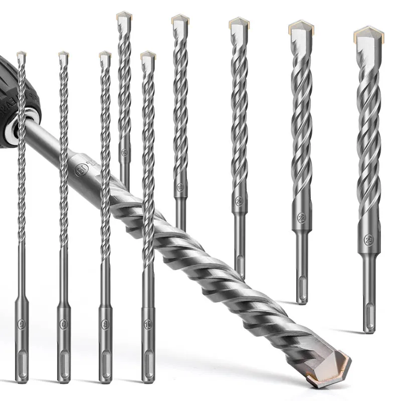 SDSPlusExtendedElectricHammerDrillBitRoundShankConcreteWall