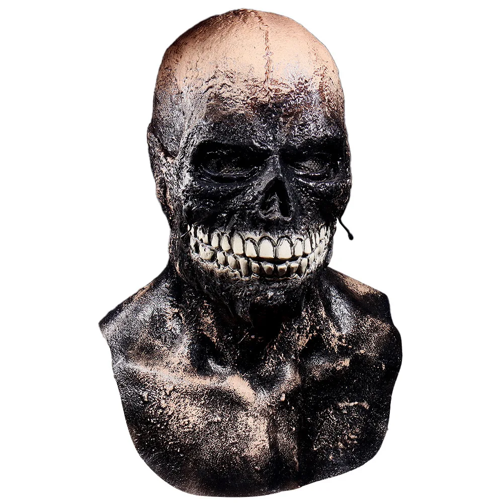 

Zombie Skull Mask Creepy Over Head Latex Masks Horror Skeleton Halloween Cosplay Costume Props