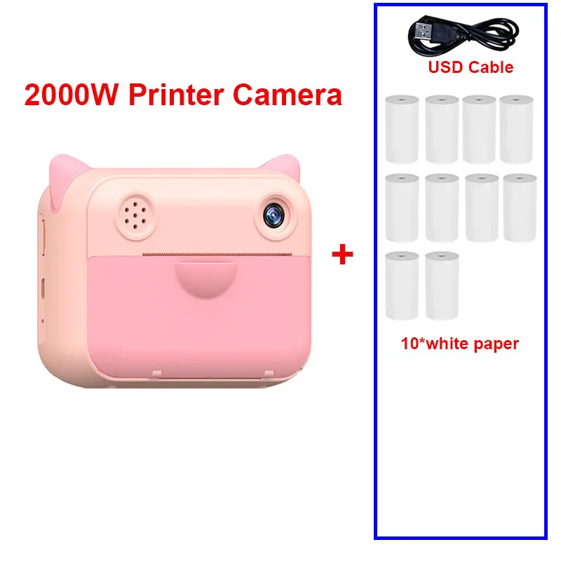 best cheap digital camera Kid Instant Print Camera Thermal Printing Camera Digital Photo Camera Girl's Toy Child Camera Video Boy's Birthday Gift best digital camera for photography Digital Cameras