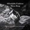 Bagues en acier titane couleur argent 8mm pour hommes et femmes, bagues en acier inoxydable brossé mat, bijoux cadeaux de mariage