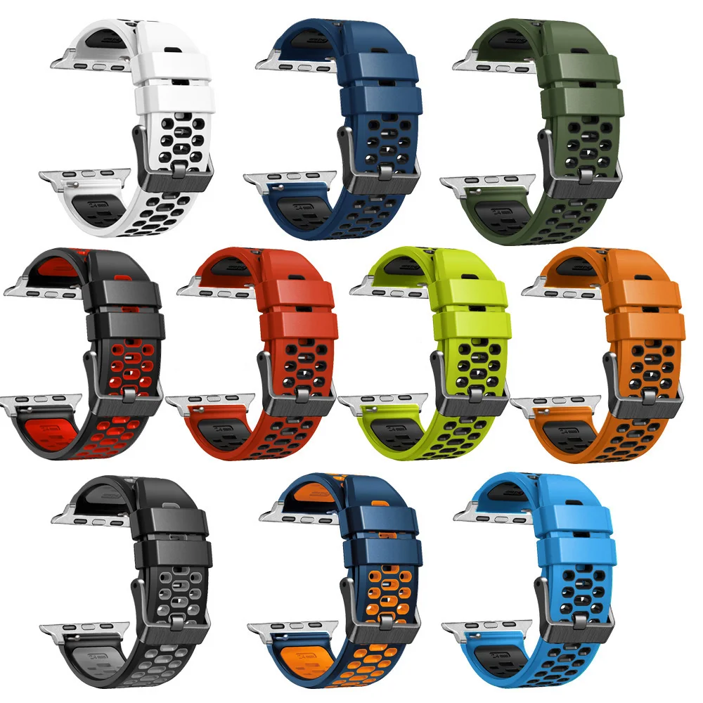 Breathable Sports Silicone Watchband Bracelet