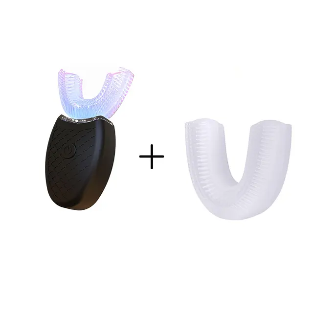 Sonic Electric Toothbrush U Type Toothbrush Silicon Head 360 Degrees Intelligent Automatic USB Charge Waterproof Teeth Whitening 9