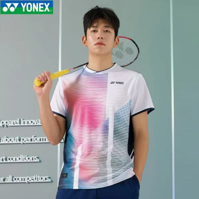 YONEX Men's and Women's Badminton Wear Short Sleeve Quick Dry Sweat-absorbent Breathable Training Suit T-shirts short sleeve t shirt,badminton uniforms