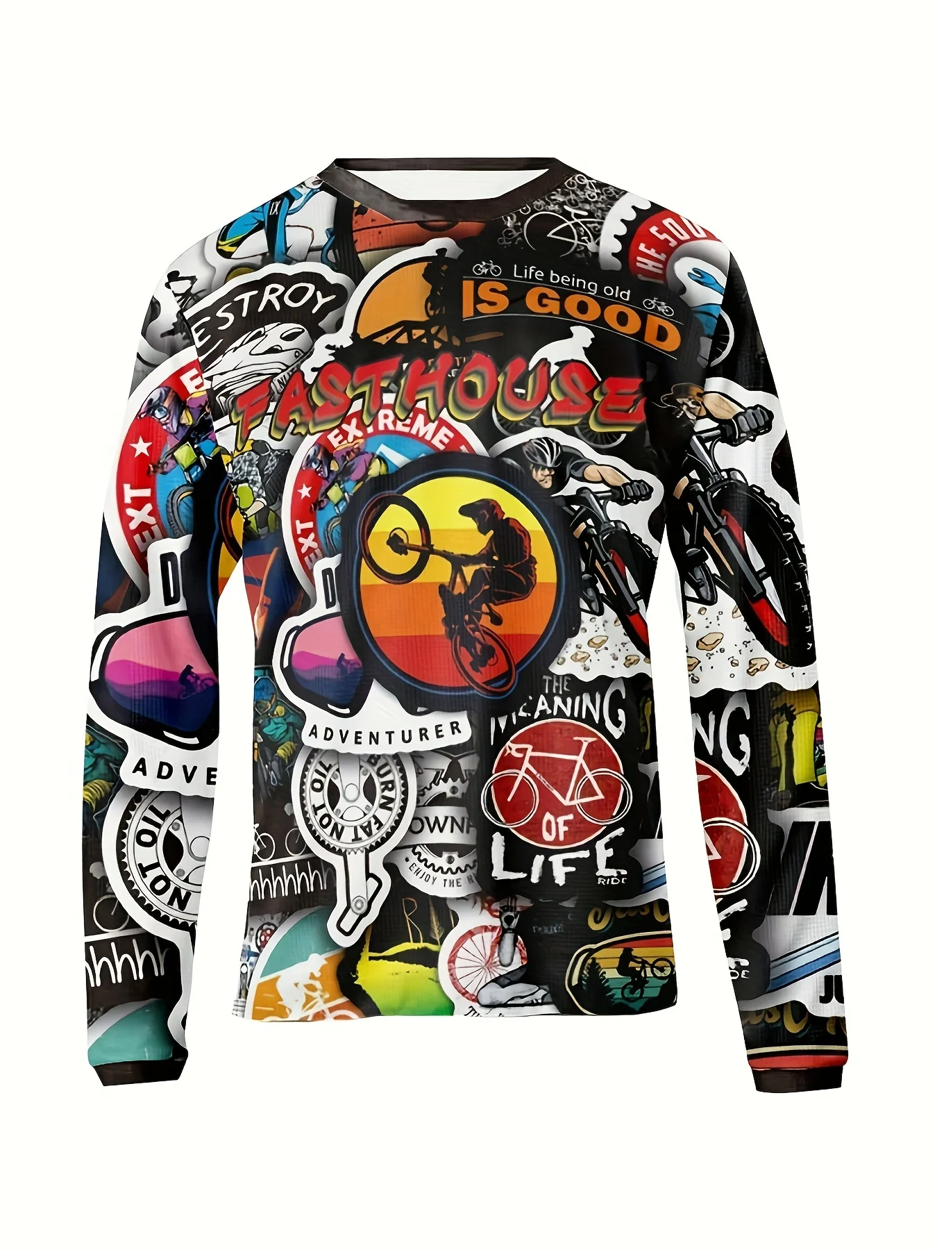Summer men's MOTO Long sleeved quick drying sports motorcycle MTB cycling sports racing sportswear bike cycling jersey bike cycling clothes