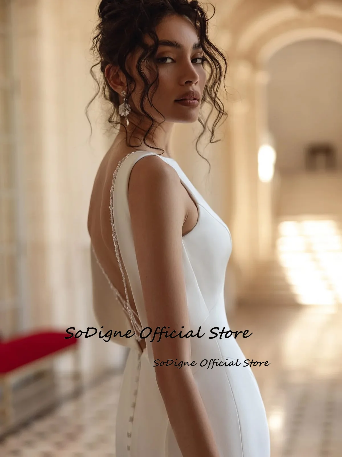 SoDigne Mermaid Satin Beach Wedding Dresses Sleeveless Backless Bridal Dress Long Wedding Gown Robe De Mairee Customized 13 S1c23517aa8ad46c18bc5a0da6d13390fM