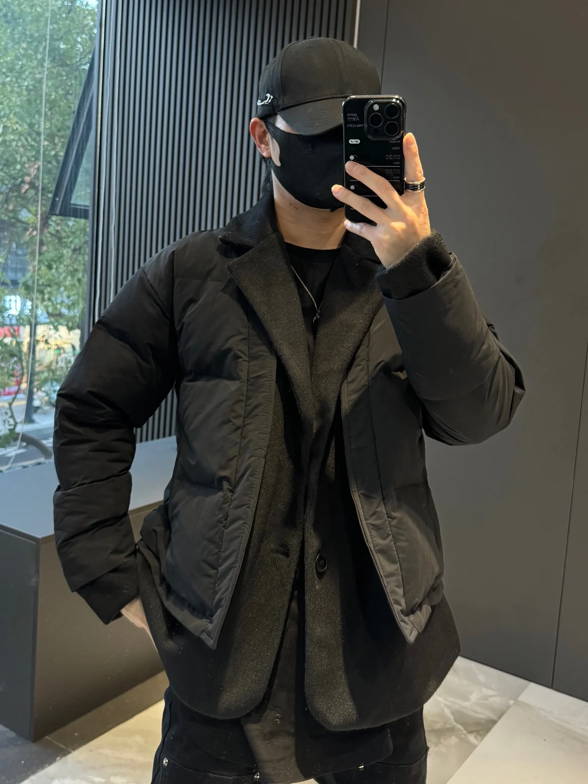 Autumn Winter Coat Personality Stitching Suit Collar Design Cotton-Added Jackets Loose All-Match Fashionable Trendy Coats