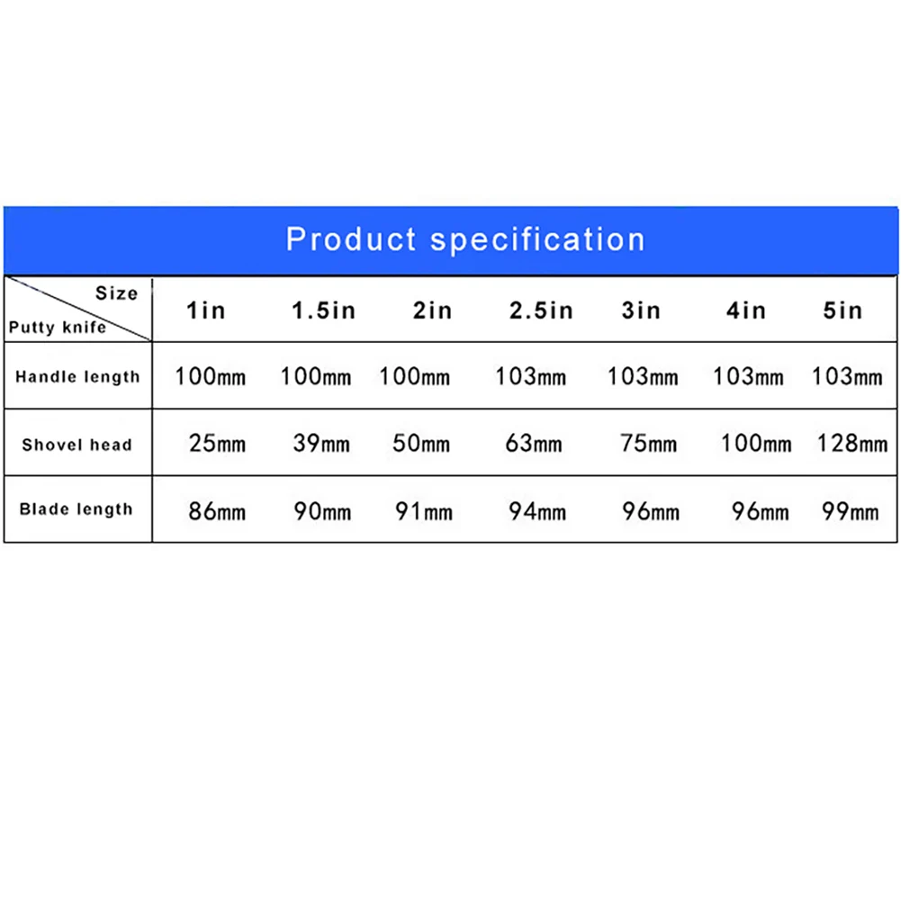 1/2/3/4/5inch Stainless Steel Wall Paint Plaster Shovel Putty Knife Scraper Blade Shovel Filling Spatula Hand Construction Tools putty knife scraper drywall spatula wall scraper paint scraper