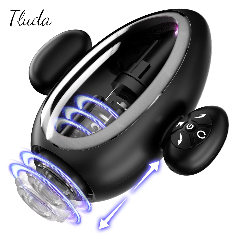 Automatischer männlicher Masturbator, Teleskop-Rotation, Masturbationstasse, Kolben, Blowjob-Maschine mit Stimme, Sexspielzeug für Erwachsene für Männer 1