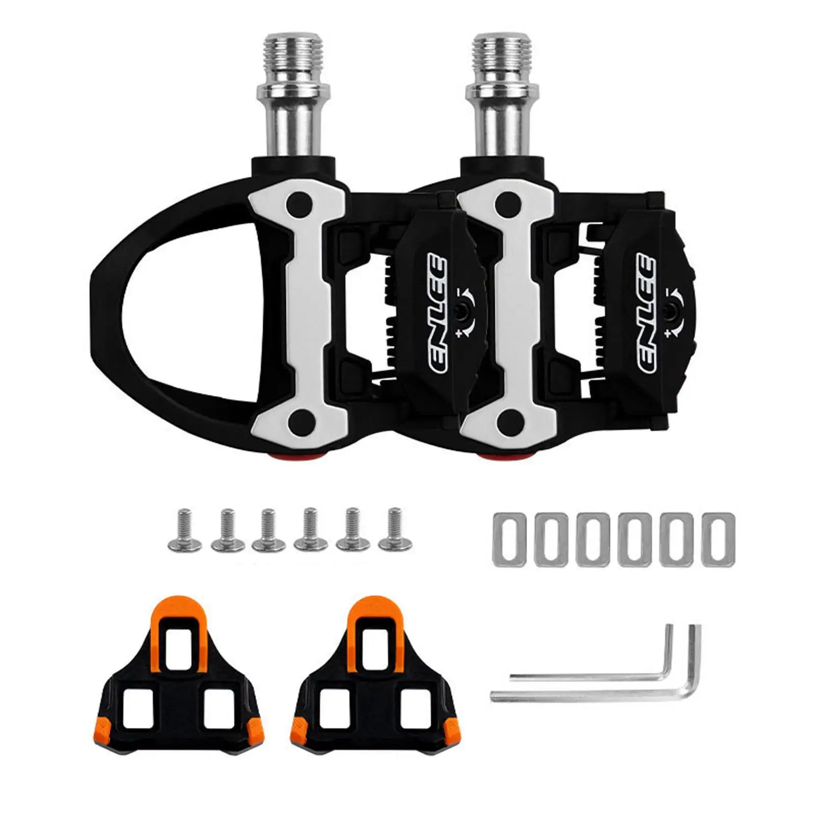 Bike Clipless Pedals Replacement Accessories Waterproof Road Bike Pedals with Cleats Bicycle Pedals for Touring Riding Equipment Bike Clipless Pedals Replacement Accessories Waterproof Road Bike Pedals with Cleats Bicycle Pedals for Touring Riding Equipment