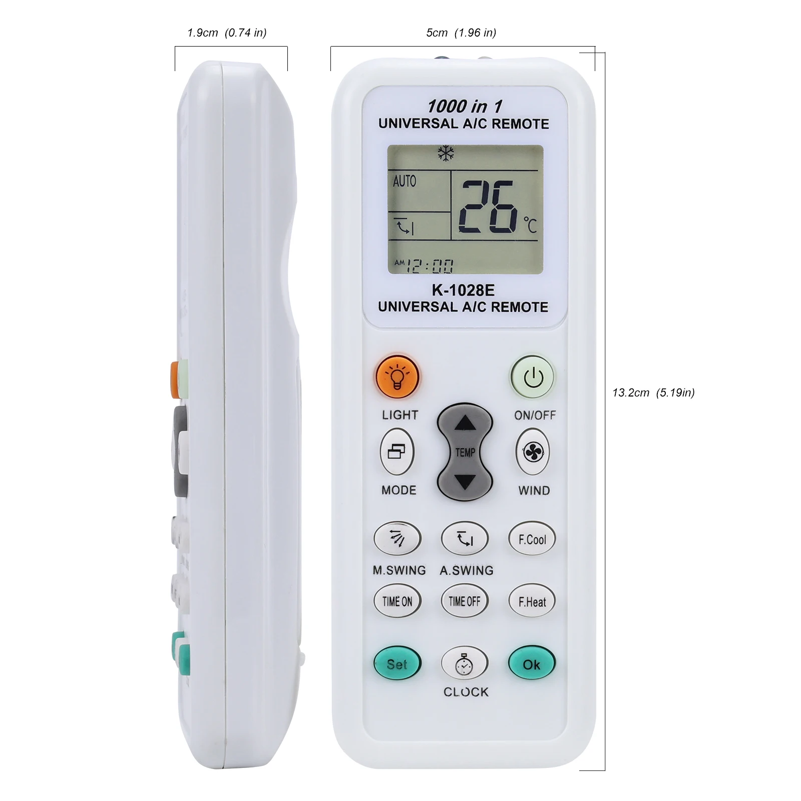 Universal Air Conditioner Remote Control with LCD Display
