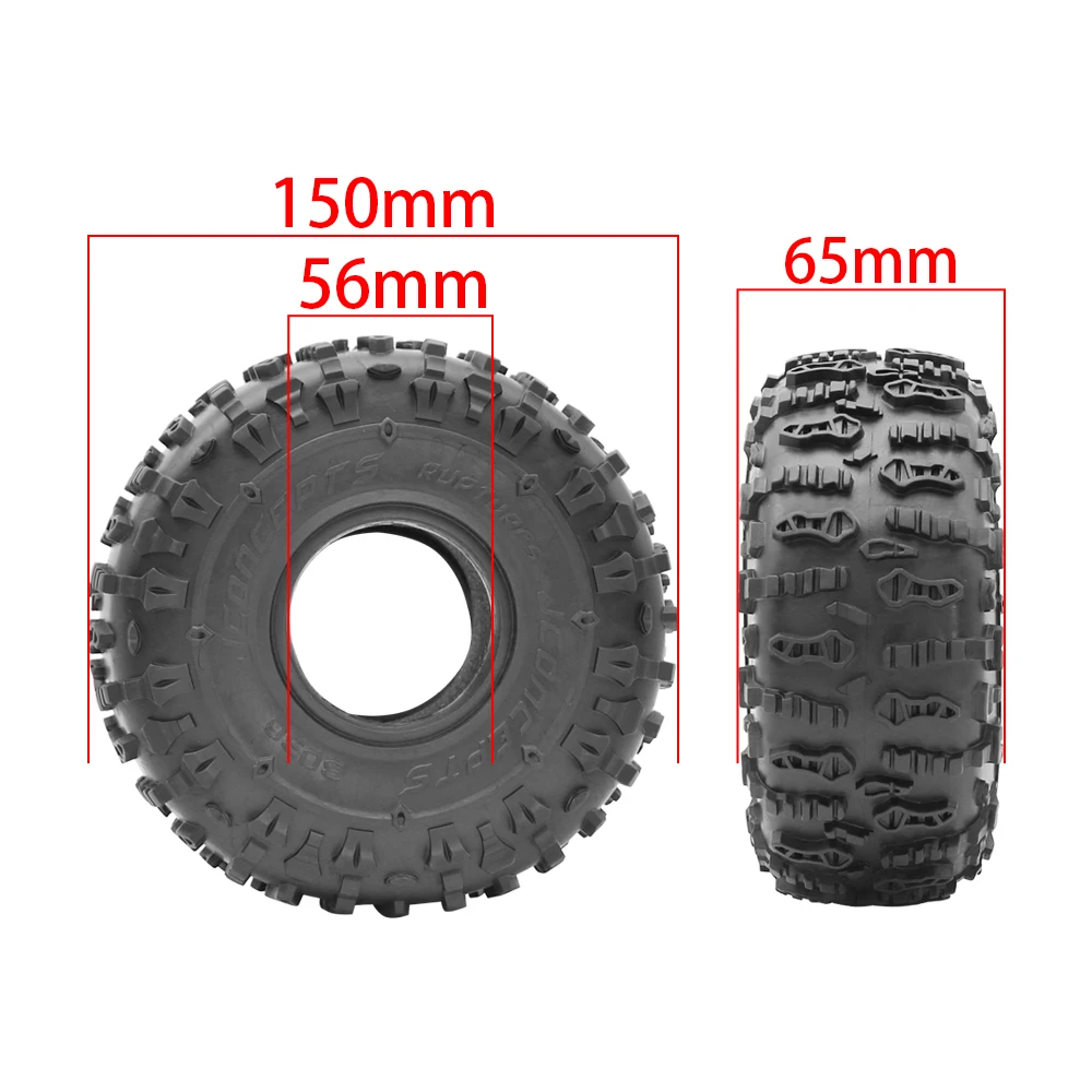RC Car 2.2Inch Rubber Tyre 150X65MM 2.2 Wheel Tires for 1/10