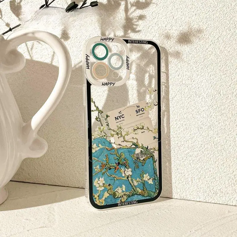 Artistic Irises and Sunflowers Soft Phone Case