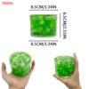 70/300ml Large Crunchy Crystal Slime Kit - Leaf Watermelon Grape Premade Slime Pack Set Non-Sticky Jelly Cube Slime for Party 3