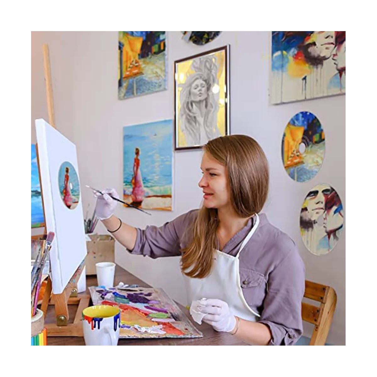 Clear Cds For Painting Blank Cds For Decoration Diy Estetica Wall Cd Room Decor Trasparente Wall Cds Crafts (30 Pz)