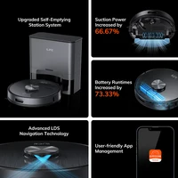 ILIFE T20S LDS Robot Vacuum Cleaner,5000 Pa,Auto Empty Dock 60 Days Hands off Cleaning Vacuum And Mopping Wet / Dry Sweeping 2
