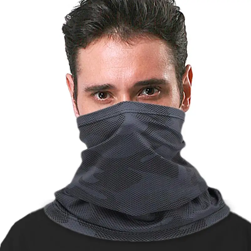 

Summer Neck Gaiter Men Women Outdoor Sun Protection Bandana Motorcycle Riding Heat Insulation Ice Silk Bandana For