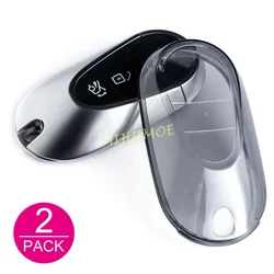 Sleek Black Transparent Car Key Fob Cover (2x Key Case)