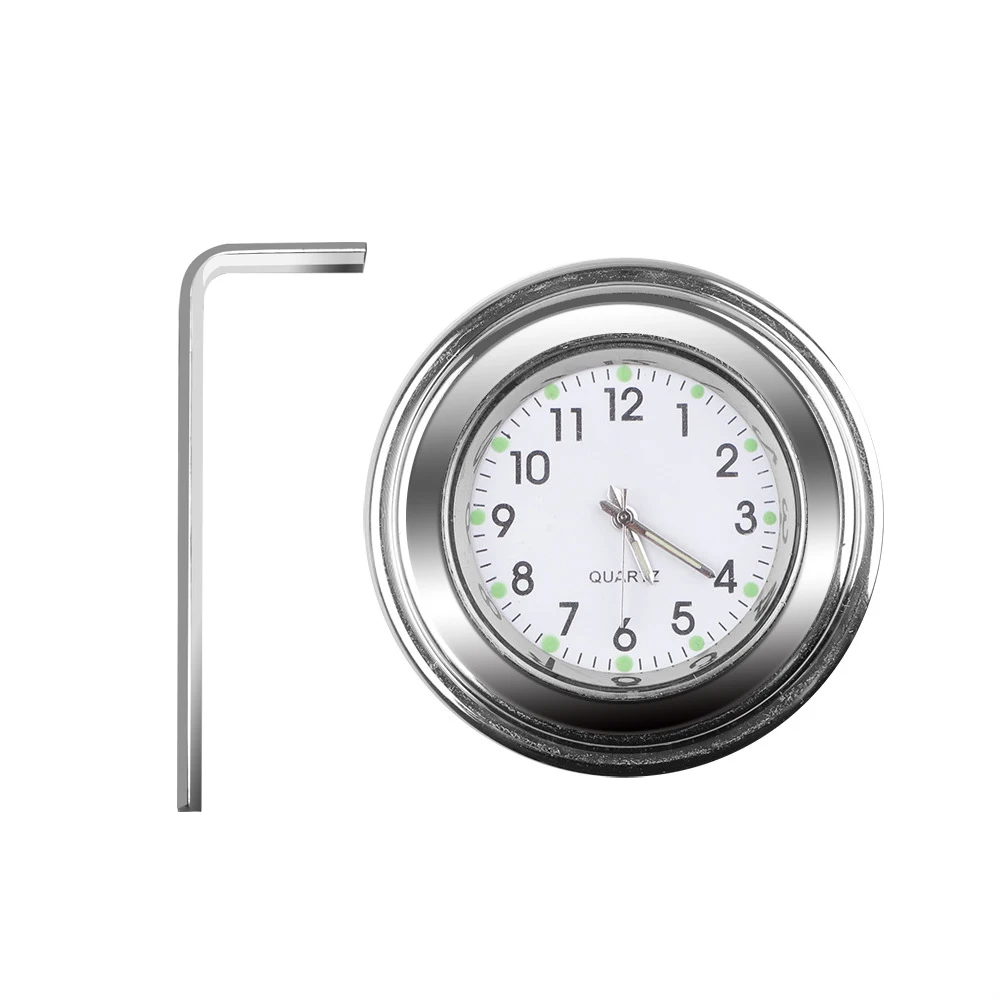 Waterproof Luminous Quartz Clock for Motorcycle Handlebars