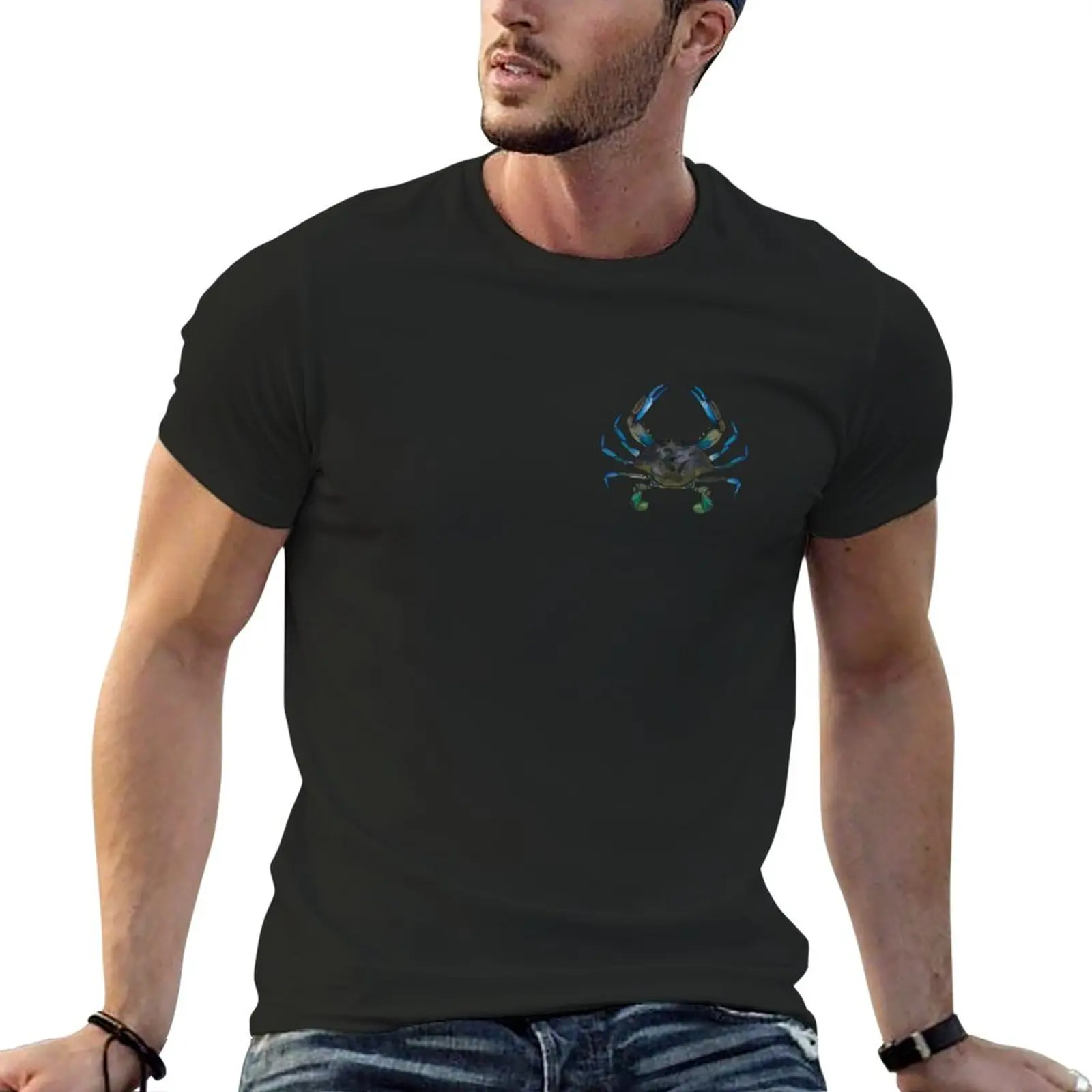 

New Blue Crab T-Shirt blank t shirts vintage t shirt Men's t shirts