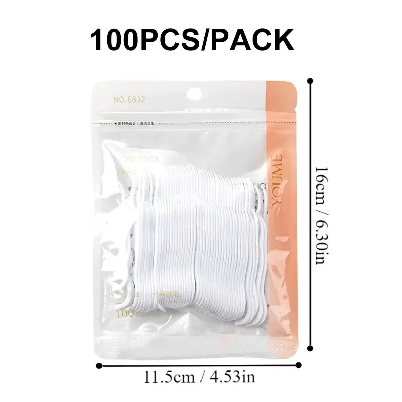 Dental Floss Stick Disposable Interdental Cleaning Line 100/300/500pcs For Daily Life Proper Oral Care Portable Flosser