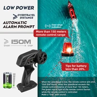 HJ808 RC Boat 2.4 Ghz 25 km/h High-Speed Remote Control Racing Ship Water Speed Boat Kids Model Toy 2