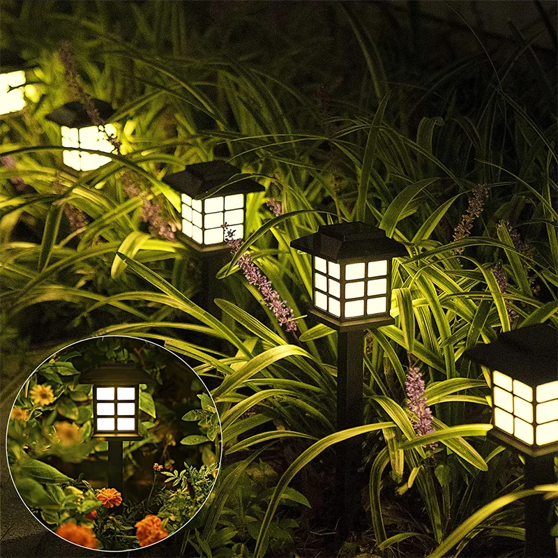 solar pool lights Solar Pathway Lights Outdoor Waterproof Auto ON/Off Warm Light Solar Pathway Lights Waterproof Solar Garden Lights For Landscape bright solar lights