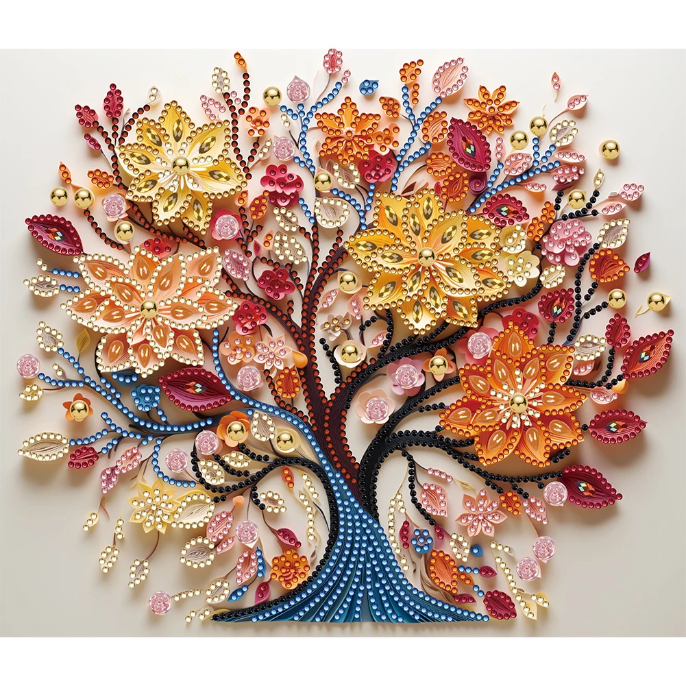 5D DIY Partial Special Shaped Drill Diamond Painting Tree of Life Diffuser Kit
