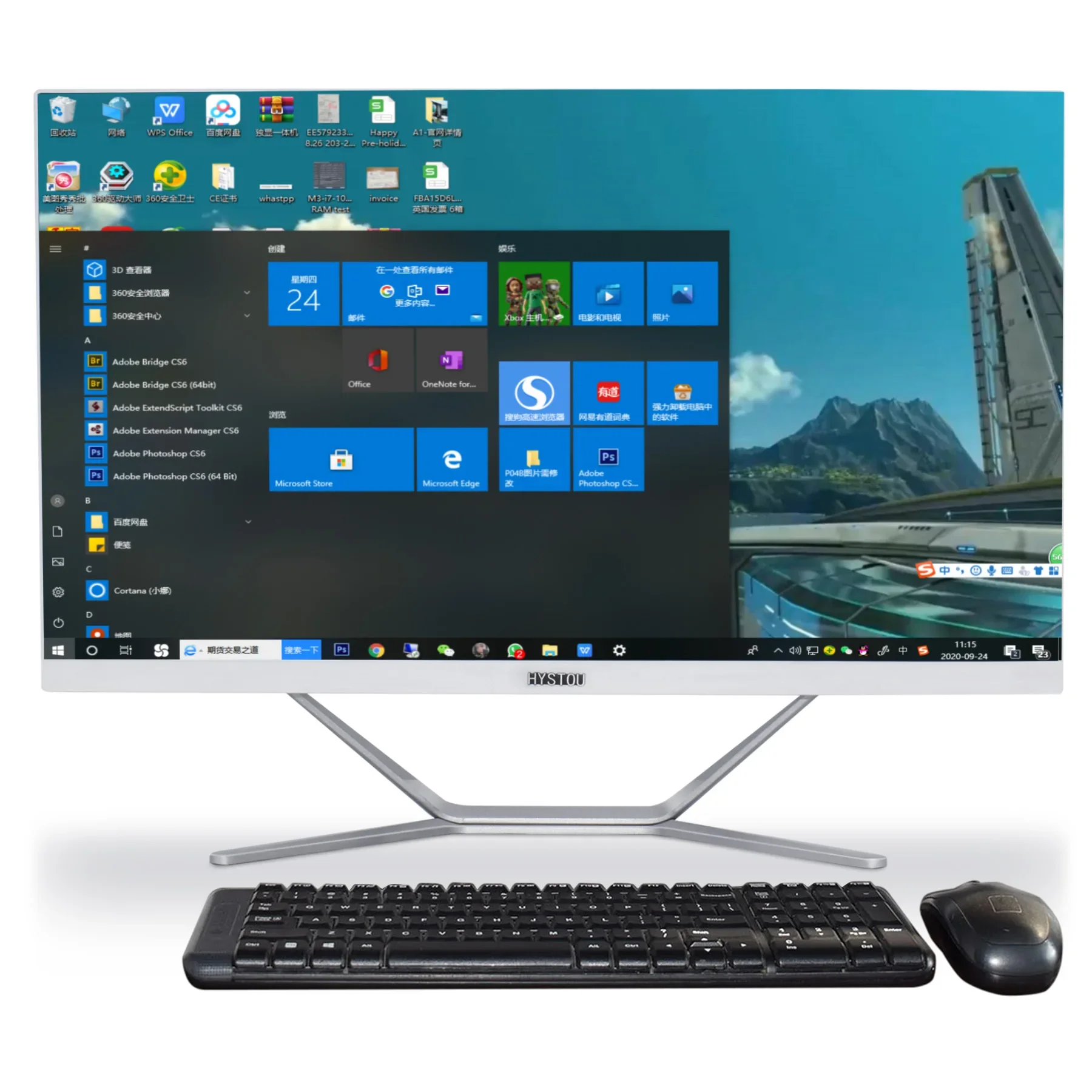 

Высококачественный 23,8 дюймовый Core I5 10210U Barebone Настольный сетевой Wifi LCD все в одном монитор для ПК