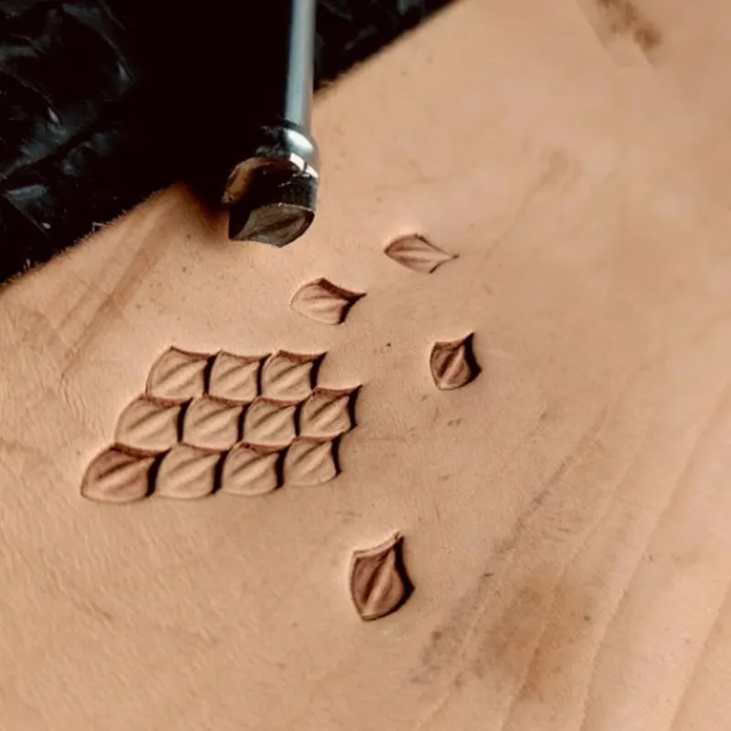 Professional Leather Stamping Tools 304 Steel Dragon Scale Embossing Dies for Metal Jewelry & Leathercraft Texture Making