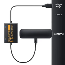 High - Powered Network Card Adapter with Micro USB Power for Streaming Devices, Supports 4K Video (1PC)