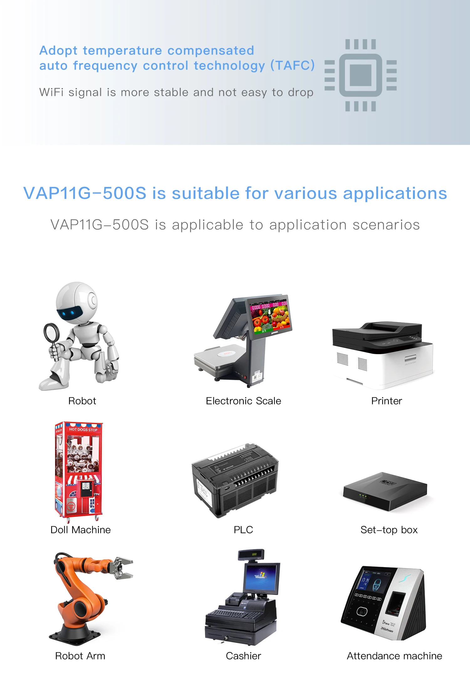 VAP11G-500S industrial grade sem fio de alta