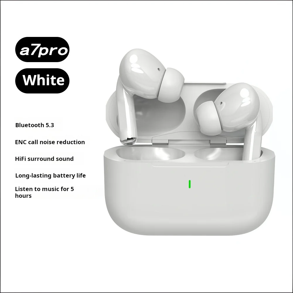 A7 Pro ANC Noise Reduction Al Display Bluetooth Earphones Stereo Earphones Sports Wreless With Microphone wireless headphones earphone protective box